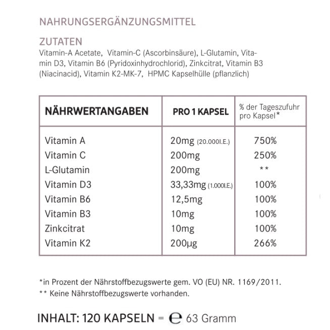 Augen Vital | Hochdosiert mit 20.000 i.E. | 120 Kapseln - HS Activa