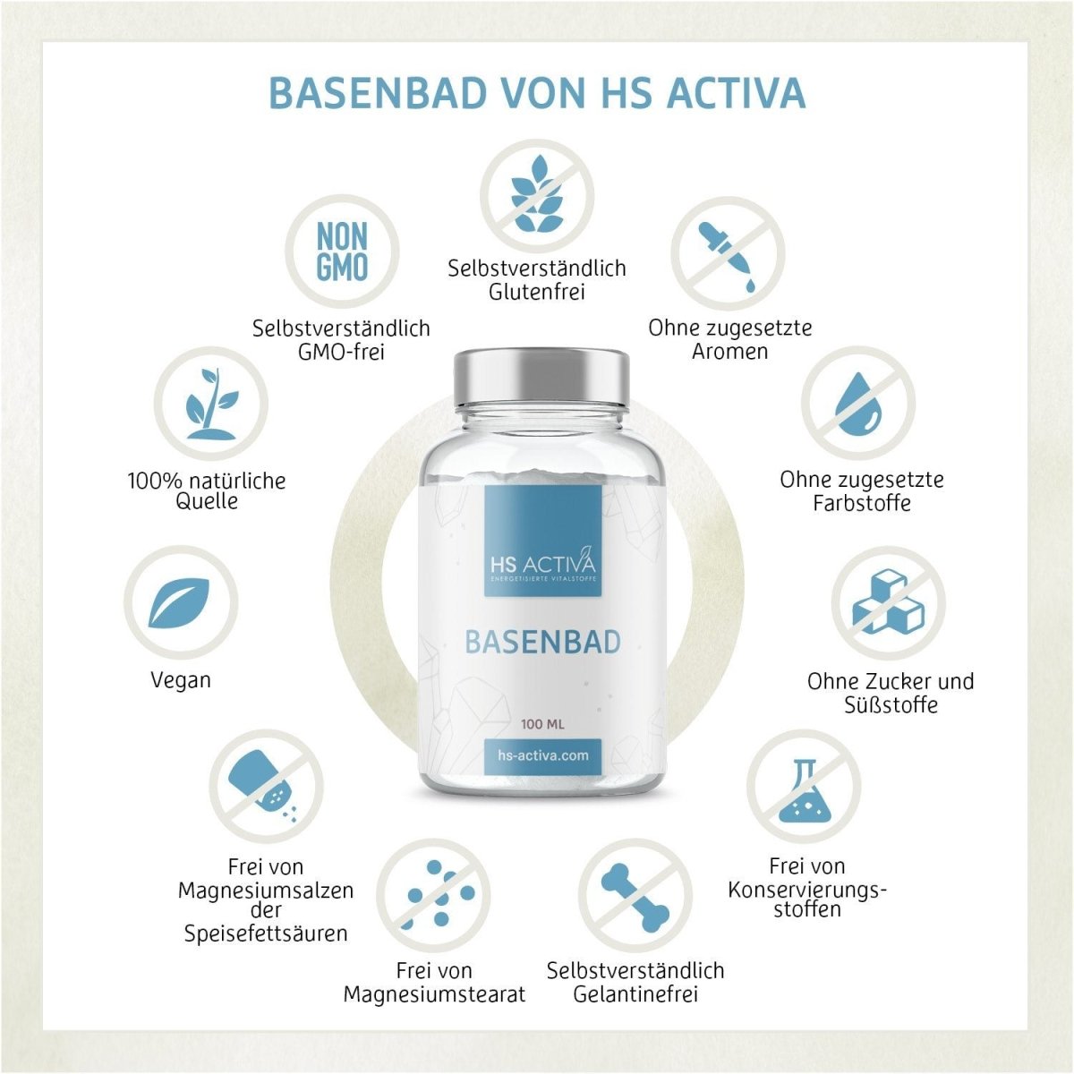 Basenbad (100 ml, 1000ml, 2200 ml) - HS Activa