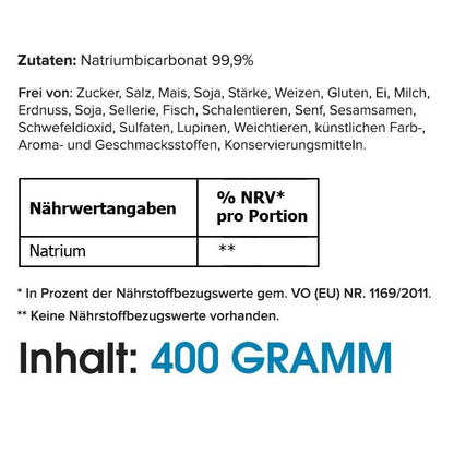 Basicum Natriumbicarbonat | Natron (250 Kapseln oder 400 g Pulver) - HS Activa