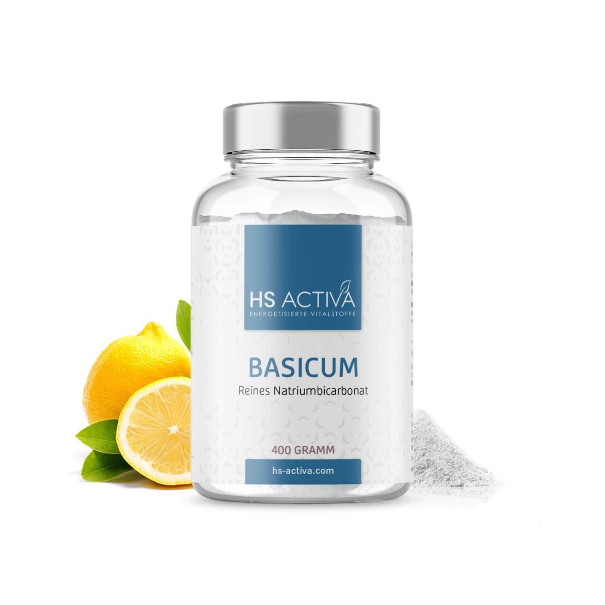 Basicum Natriumbicarbonat | Natron (250 Kapseln oder 400 g Pulver) - HS Activa