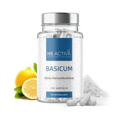 Basicum Natriumbicarbonat | Natron (250 Kapseln oder 400 g Pulver) - HS Activa