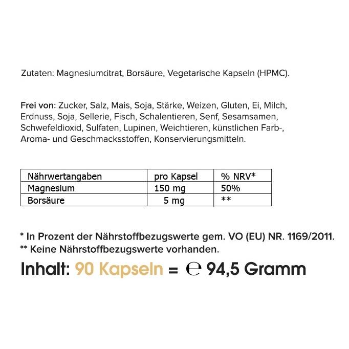 Bor + Magnesium (90 Kapseln) - HS Activa