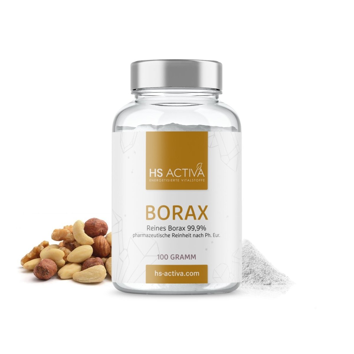 Borax I Pharmazeutische Reinheit 99,9% I 100 Gramm - HS Activa