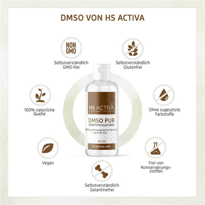 DMSO (100 ml) - Verschiedene Darreichungsformen - HS Activa