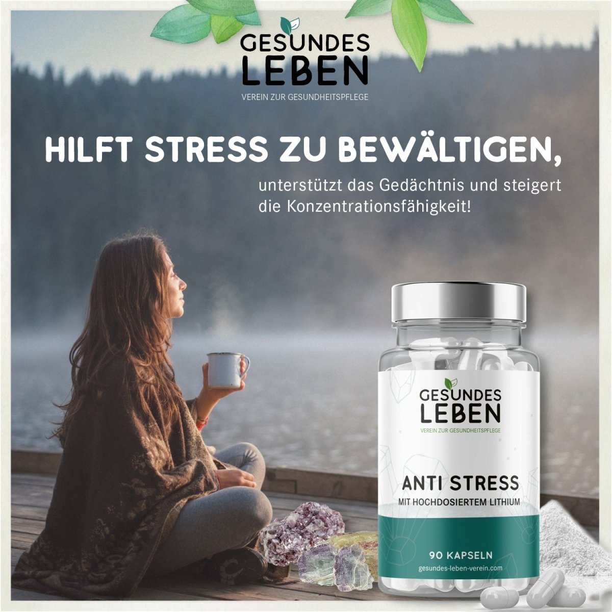 Gesundes Leben - Anti Stress - 90 Kapseln - HS Activa