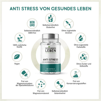 Gesundes Leben - Anti Stress - 90 Kapseln - HS Activa