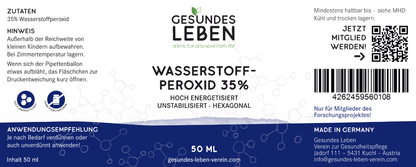 Gesundes Leben - Hochdosiertes Wasserstoffperoxid - HS Activa