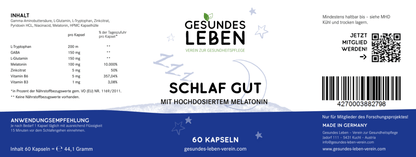 Gesundes Leben - Schlaf Gut - 60 Kapseln - HS Activa