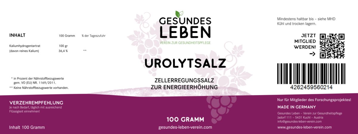 Gesundes Leben - Urolytsalz - 100 g - HS Activa