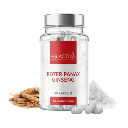 Ginseng I Panax Ginseng Extrakt 80% I Stärkt die Stresstoleranz & wirkt belebend auf Körper und Geist - HS Activa