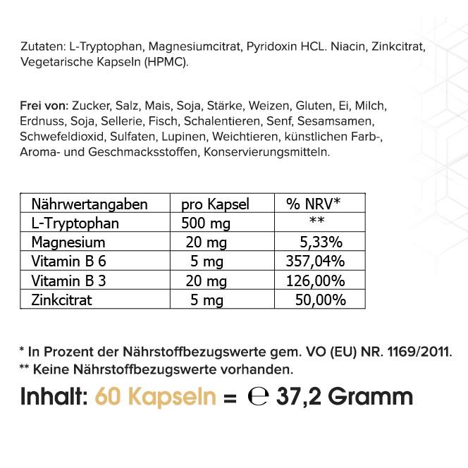 Gute Laune | Schüttet das "Glückshormon" Serotonin aus | 60 Kapseln - HS Activa