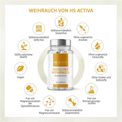 Indischer Weihrauch | Boswellia Serrata | 80% Boswelliasäuren - HS Activa