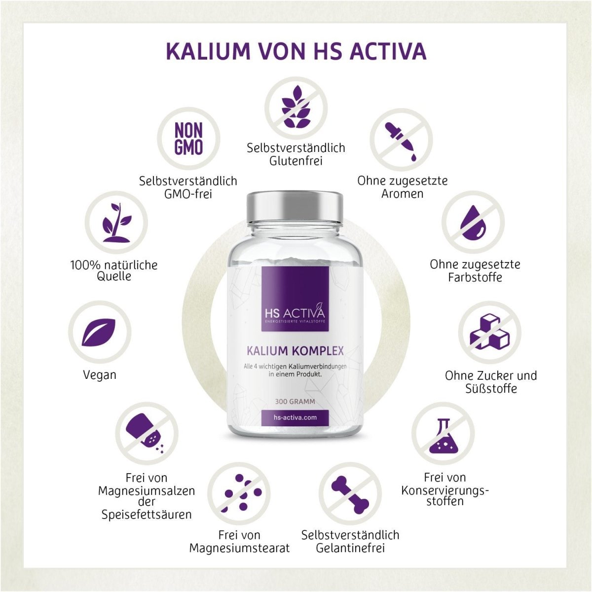 Kalium Komplex (300 Gramm) - HS Activa