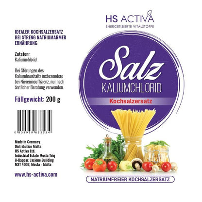 Kaliumchlorid Kochsalzersatz - 200 Gramm - HS Activa