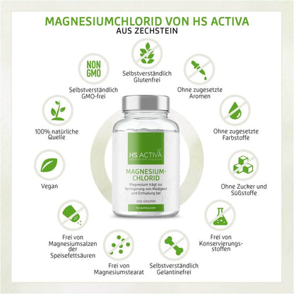 Magnesium Chlorid (300 g Pulver/ Flakes) - HS Activa