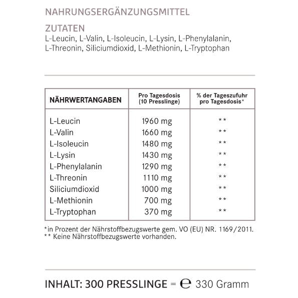 MAP-Amino | Master Amino Acid Pattern | 8 essentielle Aminosäuren im perfekten Verhältnis - HS Activa