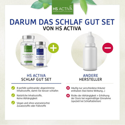 Schlaf Gut Set (Schlaf Gut + Magnesium) - 20% Rabatt - HS Activa