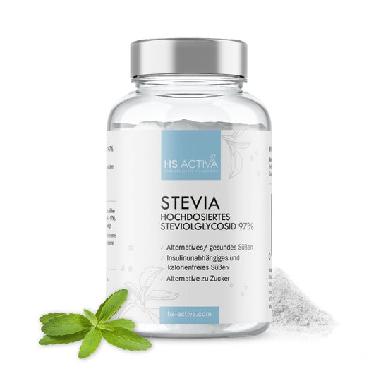 Stevia | Steviolglycosid 97% | Gesundes Süßen | Alternative zu Zucker | 25 Gramm - HS Activa