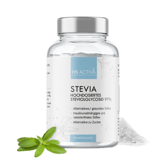 Stevia | Steviolglycosid 97% | Gesundes Süßen | Alternative zu Zucker | 25 Gramm - HS Activa