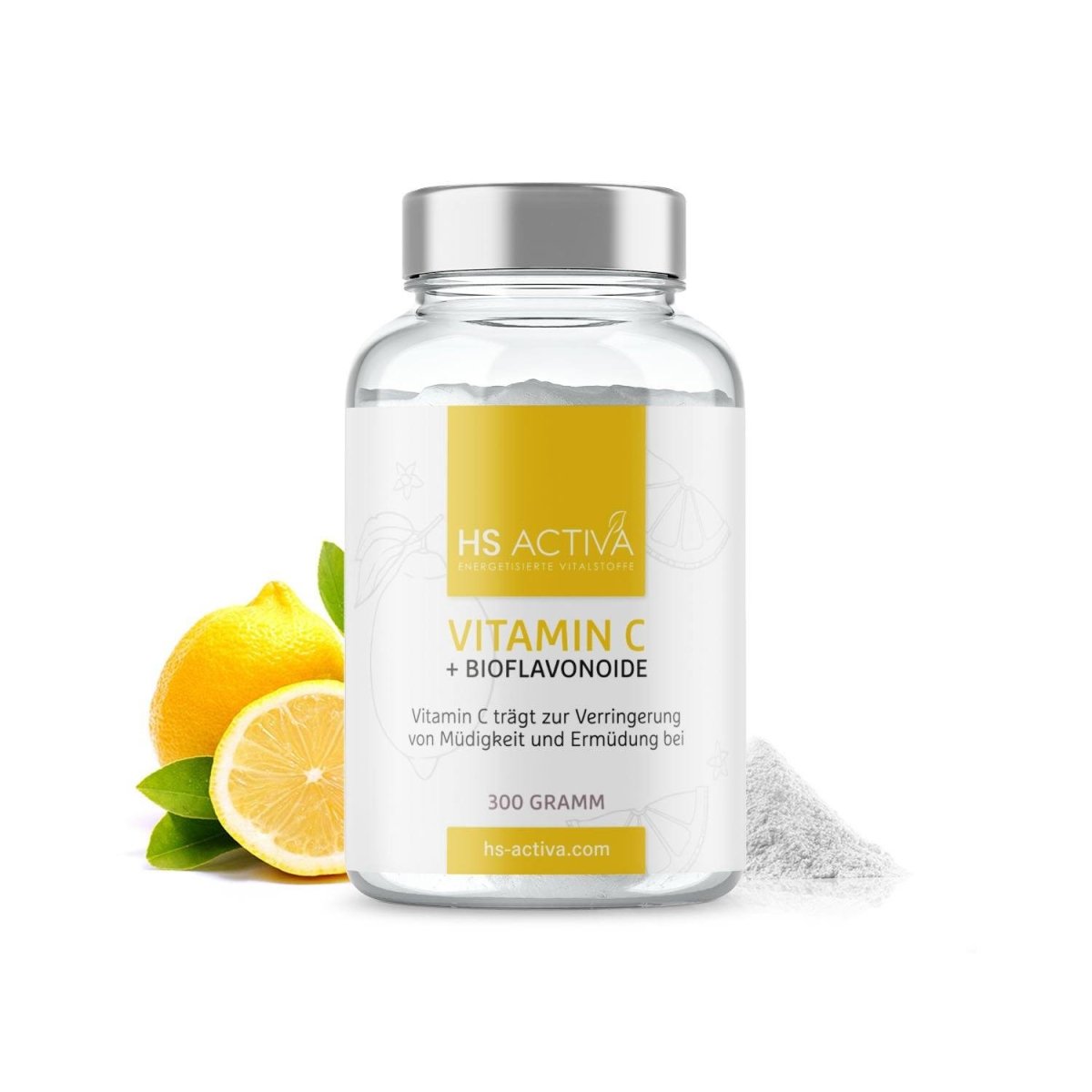 Vitamin C (300 Kapseln oder 300 g Pulver) - HS Activa