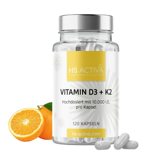 Vitamin D3 + K2 (Hochdosiert: 10.000 IE oder 30.000 IE) - HS Activa